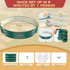 Durable Round Galvanized Steel Raised Garden Bed - Image 4