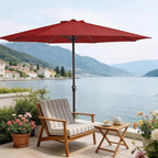 MEWAY 12ft Patio Umbrella Outdoor Table Umbrellas - Image 2