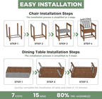 5-Piece Outdoor Dining Furniture Set - Image 9
