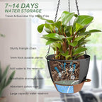 Hanging Planters for Indoor Outdoor Plants, 2 Pack Self Watering Hanging Pot - Image 2