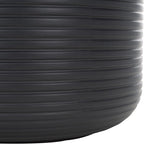 SAFAVIEH Outdoor Collection Nardo Black Cement Ficonstone Planter Pot - Image 5