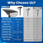 TOBUSA Solar Spot Lights Outdoor Waterproof, RGB Solar Color Changing Lights - Image 5