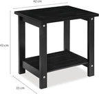 Black Adirondack Outdoor Accent Table – Weather-Resistant Acacia Wood Outdoor - Image 3