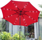 Sunnyglade 9' Solar LED Lighted Patio Umbrella - Image 5