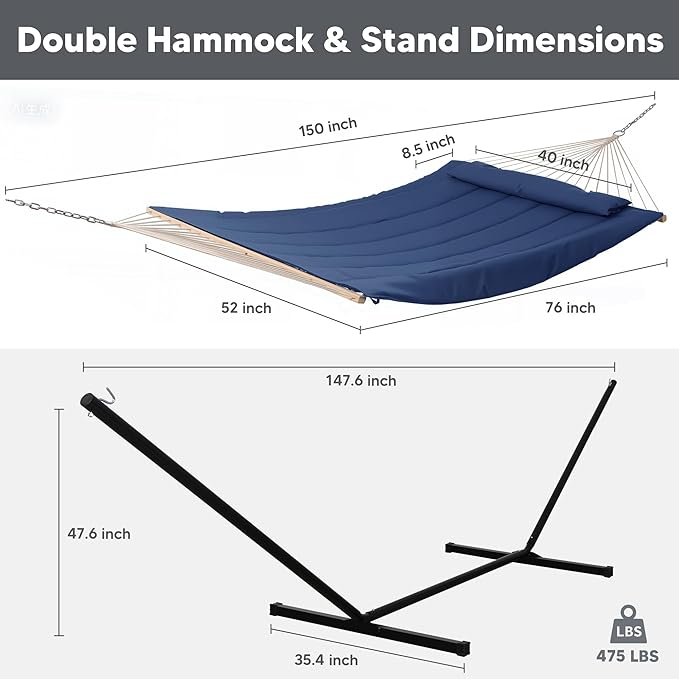 SUNCREAT Double Portable Rope Hammock - Image 6
