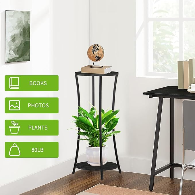 YINMIT Plant Stand Indoor, Round Potted Holder Rack, Flower Pot Stand Shelf - Image 6