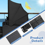 Tangkula Patio Rattan Daybed - Image 7
