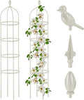 Garden Obelisk Trellis for Climbing Plants Outdoor 6 Ft Rose Bush Round Trellis by Miuwauer