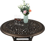 VINGLI 35.4' Dia Patio Dining Table - Image 4