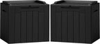 Flamaker 2 Pack Deck Box 31 Gallon Waterproof Resin Storage Box by Flamaker