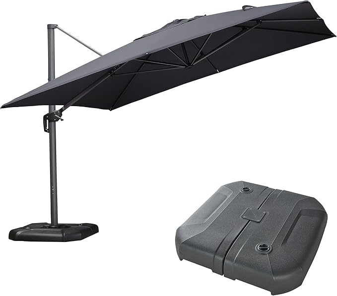 PURPLE LEAF 11.5' X 11.5' Telescopic Patio Umbrella by PURPLELEAF