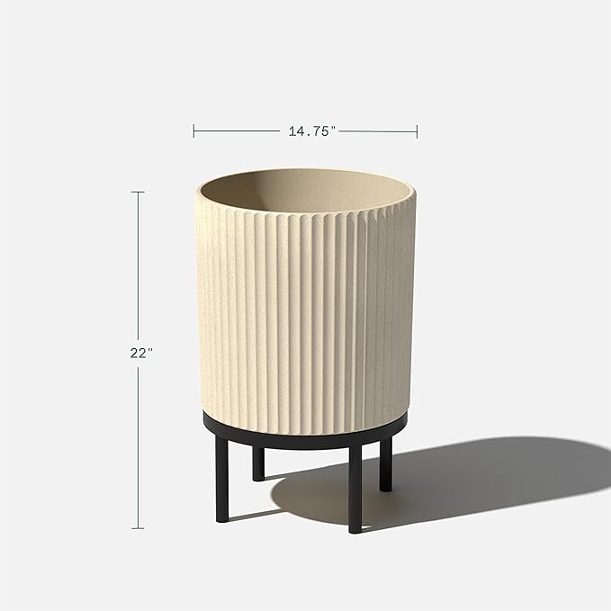 Veradek Demi Series Round Planter w/Stand - Image 3
