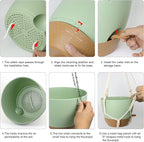 10 inch Self Watering Hanging Planters - Image 4