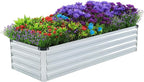 2 Pack 4x2x1FT Galvanized Raised Garden Bed Kit, Outdoor Metal Planter Box - Image 5