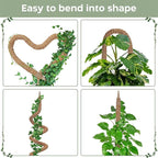 K-Brands 48'' Bendable Moss Pole Monstera Plant Support - Image 3