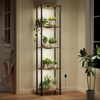 Bstrip Plant Stand Indoor with Grow Light, 5 Tier Flower Stand with Plant Light by Bstrip