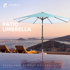 JEAREY 9FT Outdoor Patio Umbrella Outdoor Table Umbrella - Image 7