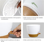 10 inch Self Watering Pots, 2 Pack Plastic Planters - Image 4