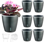 Self Watering Pots for Indoor Plants, Small African Violet Pots by KvyusFlourish