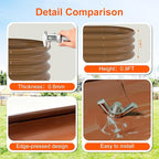Raised Garden Bed Outdoor 2 Sets Oval Large Coating Metal Planter Box - Image 6