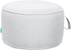 QILLOWAY Indoor/Outdoor Inflatable Stool, Round Ottoman, All Weather Foot Rest by QILLOWAY