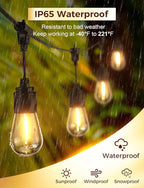 XMCOSY+ 48FT Outdoor String Lights Waterproof - Image 2