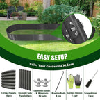 A ANLEOLIFE 12X3X1.5 ft Galvanized Raised Garden Beds Outdoor, Oval Extra Large - Image 8