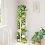 Bamworld Tall Plant Stand Indoor, 7 Tier Plant Shelf - Image 6