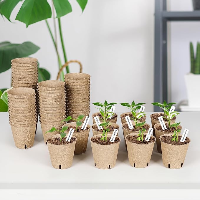 60 Packs 3.15 Inch Peat Pots, Biodegradable Pots - Image 7
