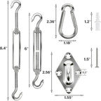 YOFIT 40 Pcs Shade Sail Hardware Kit, 6 Inch Outdoor Sun Sail Accessories - Image 2