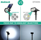 Nekteck Solar Lights, 2-in-1 Solar Spot Lights Outdoor, Waterproof Solar - Image 5