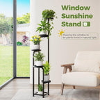 Bamworld Tall Plant Stand Indoor Outdoor, Corner Metal Flower Pot Stands - Image 5