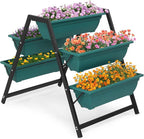 Outvita Green Raised Garden Planter Bed, Tiered Planter Stand by Outvita