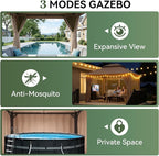 Aoxun 10x10 Outdoor Gazebo - Image 6