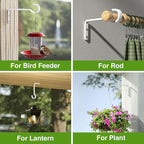 6 Inch 2 Pack Heavy Duty Outdoor Plant Hangers - Image 2