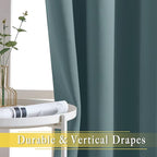 NICETOWN Blackout Curtain for Sliding Door, Patio Door Curtains, Grommet - Image 3