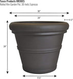 Tusco Products RR30ES Classic Rolled Rim Garden Planter - Image 2