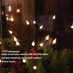 2 Pack Each 8 LEDs Solar Garden Lights Waterproof Outdoor Landscape Path - Image 3