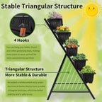 Homdox 3.74FT Vertical Garden Bed, 5 Tiers Vertical Raised Garden Planter - Image 4
