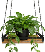 Plant Hanger Indoor, 11.8" Wooden Hanging Plant Holder by Lilybud--lily