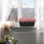 smusei 4 Pack Window Boxes Planters 17’’ Railing Planter Box - Image 7