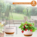 Mumufy 6 Pcs 8 Inch Hanging Planter - Image 2