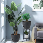 12inch 2Pack Large Self Watering Planters, Plastic Plant Pots - Image 7