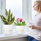 Plant Pots 12/10/9 Inch Self Watering Pots, Plastic Flower Pots, Nursery - Image 6