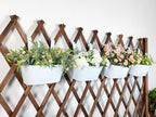 10" Hanging Flower Pots, Railing Planters Fence Pot - Image 6