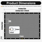 Artpuch 90% Sun Shade Cloth, 6 x 6 FT Pergola Shade Cover Canopy - Image 4