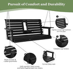 Poly Lumber 2-Seat Porch Swing, HIPS 4.5-Feet Bench Swing - Image 6