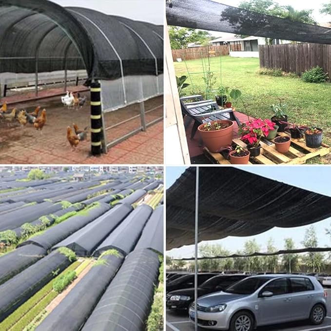 QLOFEI 18x36 FT Shade Cloth for Garden, 80-90% Sunblock Neting Cover - Image 7