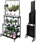 lumizone Foldable 4-Tier Plant Stand Indoor Outdoor Hanging Plant Shelf No by Lumizone