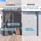 AECOJOY 10’ x 10’ Gazebo, Wall Mounted Gazebos Pergola - Image 5